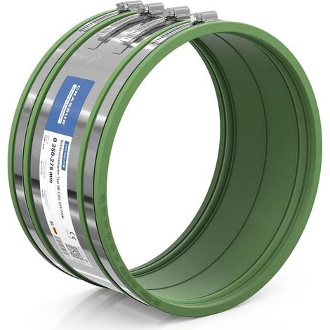 CR Schlauchadapter Typ 2B CSC 275 FKM (250-275mm), bis 2,5 bar, FKM / V2A