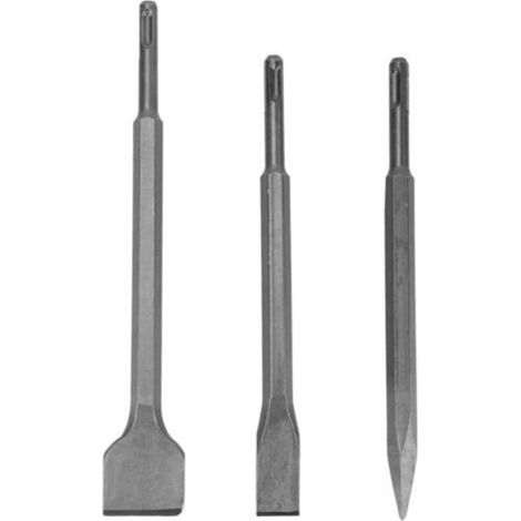Foret de burin pour marteau, jeu d'embouts Excellente résilience Pratique Pratique Durable Robuste Haute dureté pour la maçonnerie de démolition de béton (1/5)