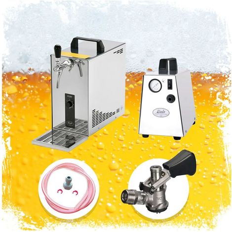 Ensemble complet - Tireuse a biere - PYGMY 25 machine a biere, pompe a biere 1 ligne, 35 litres/h, Green Line, KEG: Type D