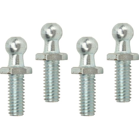 Quatre goujons à tête sphérique de 10 mm, filetage 5/16-18, haute dureté, solides et stables, avec rondelles, adaptés aux boîtes à outils, aux camping-cars et aux automobiles, 1/2 pouce. (1/5)