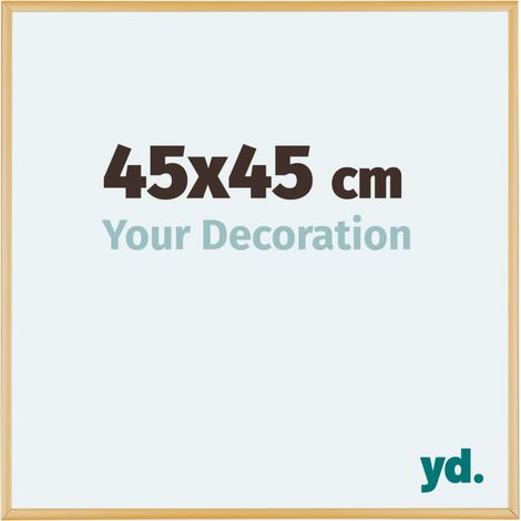 yd. - Cadre photo 45x45 - Or Vintage - Aluminium - Kent