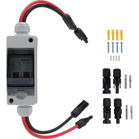 30-A-Solar-Trennschalter IP65 für Photovoltaikanlagen – 2-poliges, wasserdichtes DC/AC-Gehäuse (1/5)
