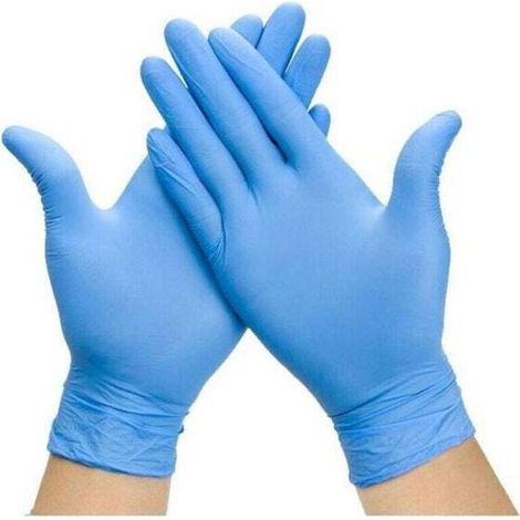 Lot de 100 gants jetables en nitrile sans latex sans poudre pour mécanicien automobile nettoyage ou tatouage, M,