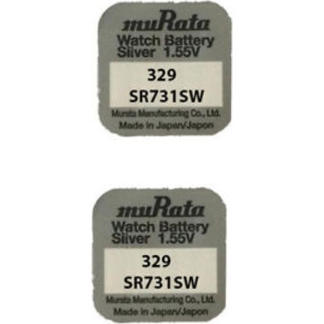 .2 piles Murata-SONY 329 SR731SW.
.
.
.
.