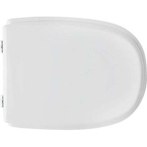 Abattant WC pour vase Roca DAMA Abattant WC 41 x 33,4 cm avec charnie'res re'glables et sie'ge en fonte de bois (1/4)