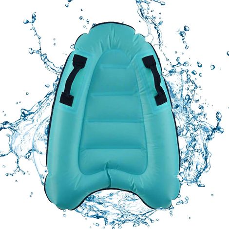 Bodyboard Gonflable Léger et Portable avec Poignées – Aide à la Natation pour Piscine, Tapis d’Apprentissage pour Enfants et Adultes (1/3)