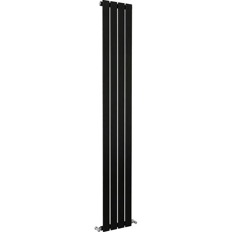 SKY Bathroom Flat Panel Radiator Vertical 1800x272mm Single Black