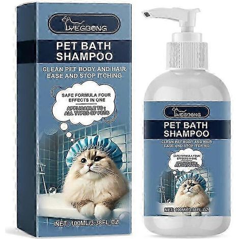 Shampoing hypoallergénique pour animaux de compagnie, formule douce, hydratante et nourrissante au pH équilibré pour le soin du pelage des chiens et des chats (1/5)