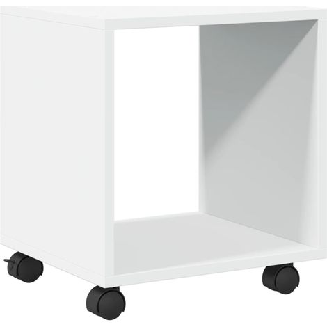 Rolling Cabinet White 37x33x42.5 cm Engineered Wood vidaXL (1/5)