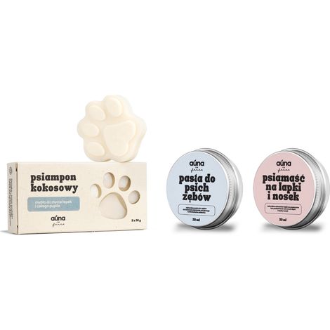 Hunde-Basis-Pflegeset (3 Produkte) Shampoo + Zahnpasta + Salbe