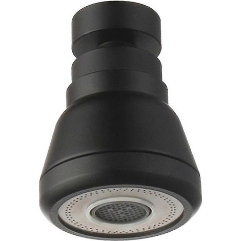 Douchette de robinet de cuisine rotative à 360° avec 3 modes d'utilisation, anti-éclaboussures et 3 jets économes en eau, finition cuivre noir. (1/5)