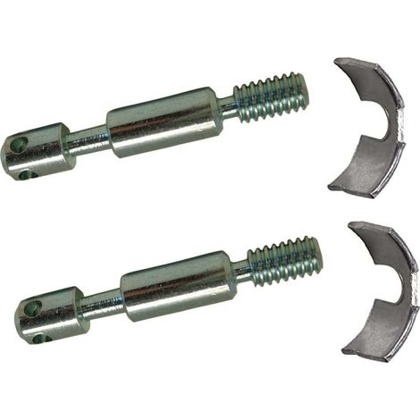 Kit de 2 goujons d'assemblage pour lit meuble 8mm x 75mm – 4 trous – 2 étriers ferrure acier 38mm – Vissage direct (1/3)