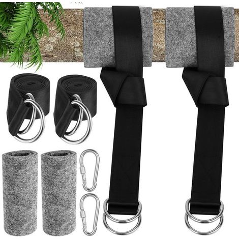 Sistema de suspensión para hamaca, 2 piezas, 150 cm, Hasta 500 kg, Apto para columpios, columpios nido, sillas colgantes y hamacas colgantes (1/5)