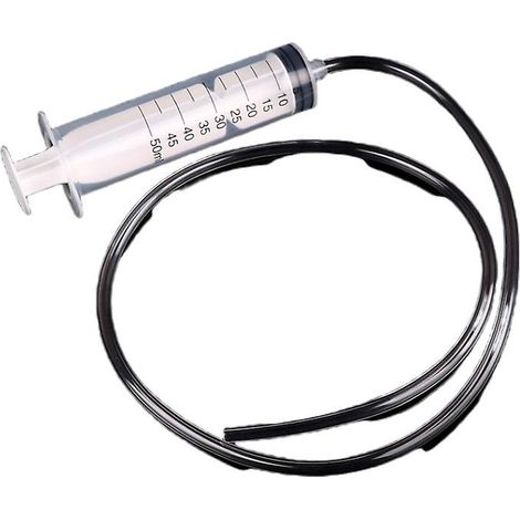 Seringue en plastique de 50 ml avec tube de 80 cm de long pour laboratoire hydroponique (outil médical) (1/2)
