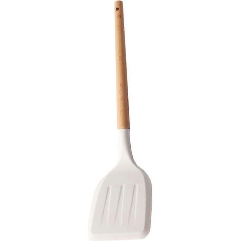 Spatule de cuisine à manche en bois, pelle de cuisine multifonctionnelle, ustensile de cuisine-35X9X2CM-White