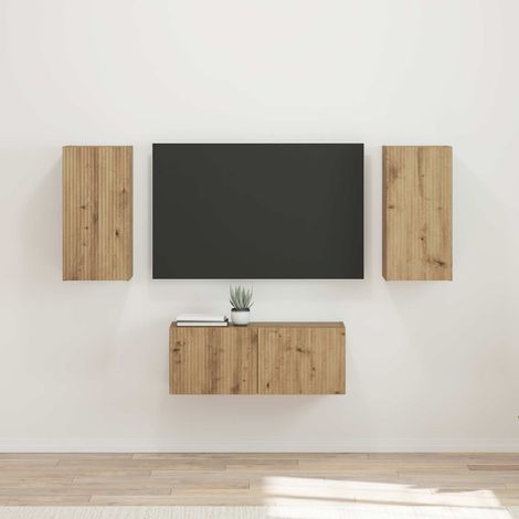 vidaXL Conjunto de mueble de TV 6 pcs Roble artesanal (1/5)