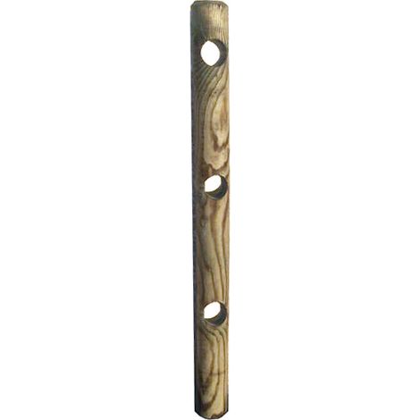 Pali in legno impregnato con 3 fori 10 pezzi diametro 12 cm lunghezza 150 cm per recinzioni - Esterni da Vivere