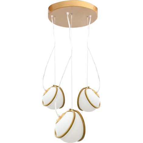Pendant Lamp TOOLIGHT APP1090-3 CP Gold White 3-light points E14 23x14x16cm