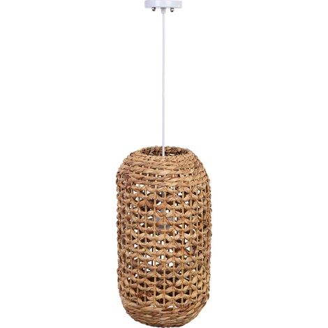 Lampara de techo de fibra de jacinto D26x50 (1/5)