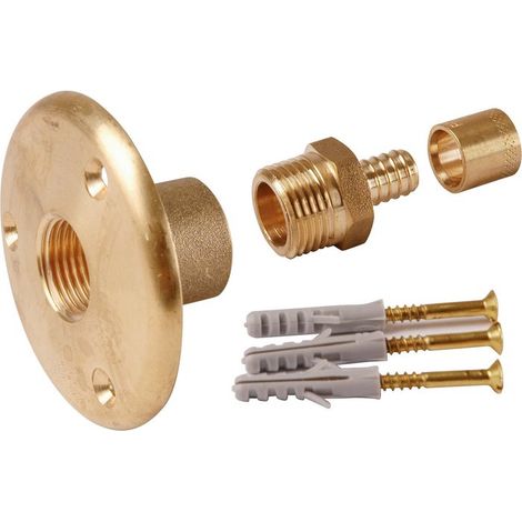 Watts – Raccord de robinetterie laiton brut Ø12 – Filetage femelle 1/2'' – Fixation glissement/visser – Pour PER