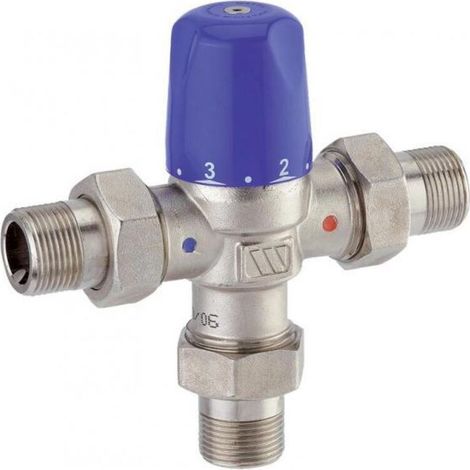 Collecteur laiton sanitaire et chauffage mâle mâle avec piquage - 1/2" - 3 - WATTS INDUSTRIES (1/2)