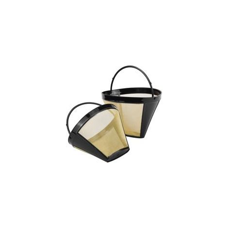 Lot de 2 filtres à café réutilisables permanents pour machine manuelle – (1/5)