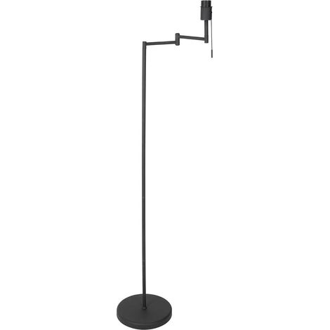 Mexlite - lámpara de pie - Bella - negro - metal - Ø 45cm - E27 - (1/4)