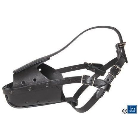 Muselière en cuir "Police" Taille : T3 (1/2)