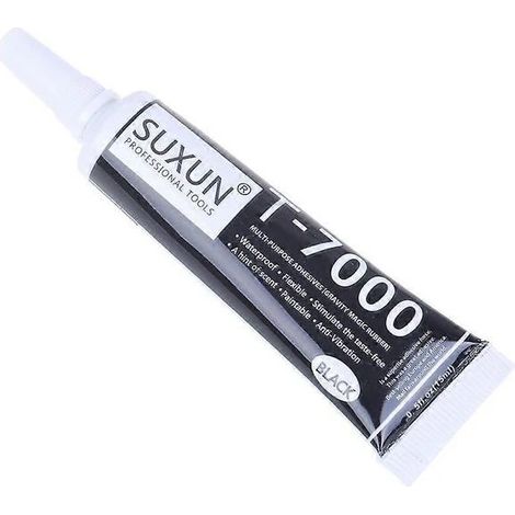 Colle diamantée T-7000 noire 15 ml, pratique et esthétique, pour la réparation des cadres d'écran métalliques de téléphones portables. (1/5)