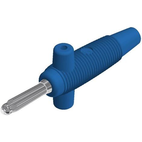 Fiche banane mâle Ø de la broche: 4 mm Hirschmann Test & Measurement Buela 300 K 931667102 bleu 1 pc (1/4)