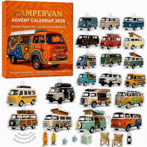 Campervan Calendrier de l’Avent 2026, Calendrier Compte à Rebours