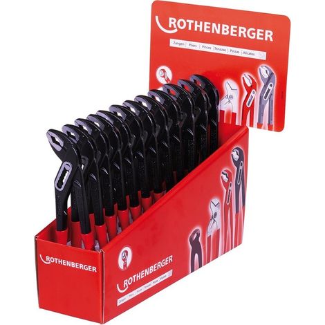 ROTHENBERGER Pince-clé à molette SPK, 10", Présentoir (12 pièces) - 070522D