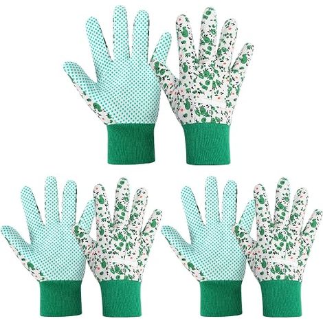 Filiyano-Gants de jardinage pour femmes, antidérapants et confortables, sans épines - Vert (1/5)
