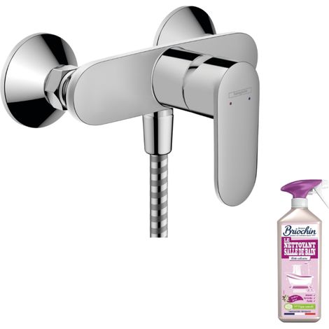 Mitigeur douche mécanique HANSGROHE Vernis Blend chromé + nettoyant Briochin