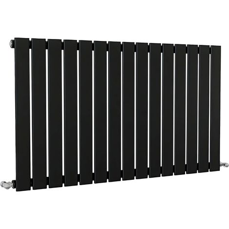 SKY Bathroom Flat Panel Radiator Horizontal 600x1020mm Single Black
