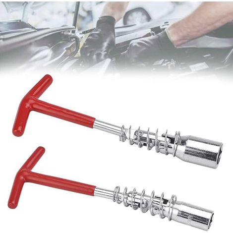 Clé à bougie d'allumage 16 mm et 21 mm pour moto, voiture, tondeuse à gazon, etc. Douille pour bougie d'allumage moteur. (1/5)