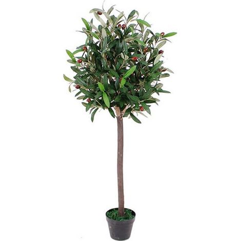 90cm Artificial Olive Bay Style Topiary Fruit Tree (1/2)