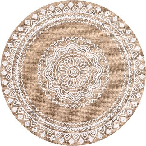 Set de table en jute - Isolant thermique et résistant à l'usure - pour une décoration de cuisine bohème (1/5)