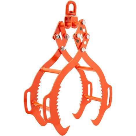 Pour camions, tracteurs et chariots élévateurs, levage du bois avec pince forestière 4 griffes 1000 kg (1/5)