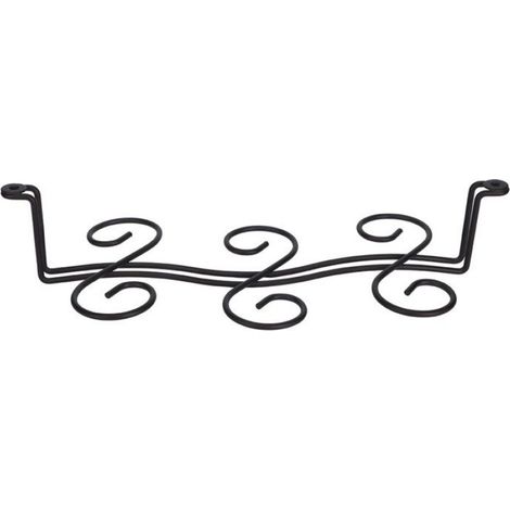 Support à vin suspendu - - 6 bouteilles - Fer - Bronze mat - Style industriel (1/5)
