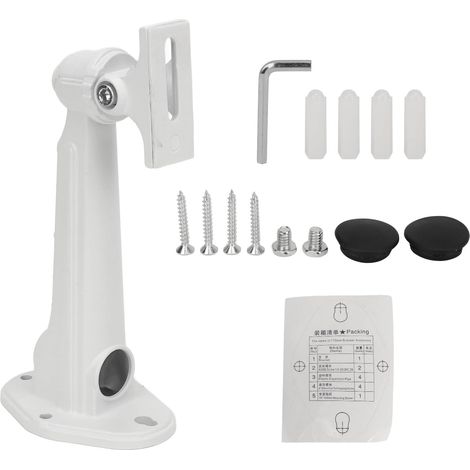 Support de surveillance, alliage d'aluminium, réglage à 180 degrés, support de caméra pour montage mural intérieur et extérieur au plafond (1/5)