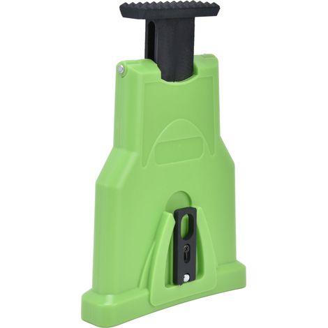 Lot de 2 supports de guide pour tronçonneuse, accessoire de jardin, lime d'affûtage de chaîne (vert) (1/5)