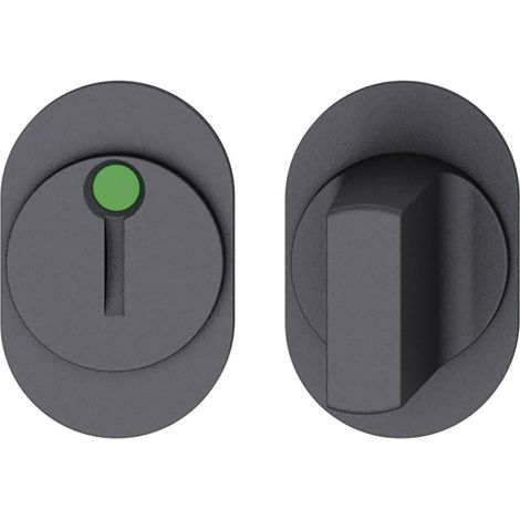 FSB Kleberosette 15 1721 WC, Türstärke 39-48 mm, Aluminium schwarz matt