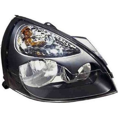 Phare avant droit noir H7/H1 Renault Clio 2 phase 2 2001-2005