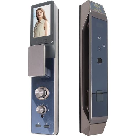 Serrure connectée - PNI-PTY8825-S - Reconnaissance faciale - Empreinte digitale - App Tuya