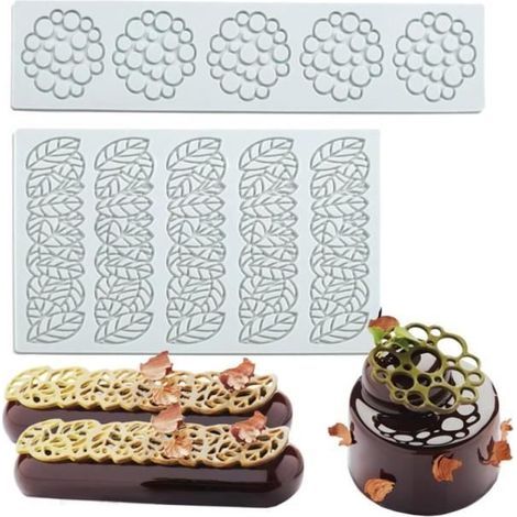 Silicone Mold - Unspecified - 2-Piece - Lace - Non-Stick - Reusable (1/4)