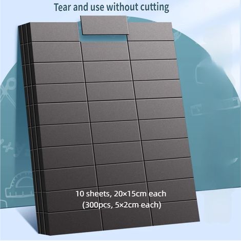 Cubes magnétiques prédécoupés avec adhésif (300 pièces, 5×2cm), aimants adhésifs pour photos/cartes/images/papiers. (1/5)