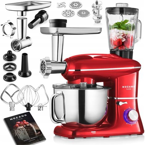 PLANETARY KITCHEN PROBOT MIXER-BLENDER FÜR FLEISCH 4-IN-1-SCHÜSSEL 6,2L + REZEPTE