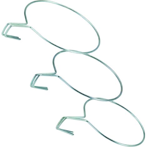 Unterstützung für Balkon-Blumenkasten aus verzinktem Stahl, weiß, Breite 20 cm, Sv03115 Sauvic - Sauvic