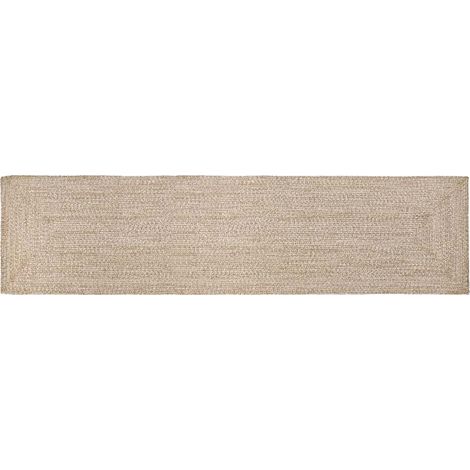 Area Rugs Natural and White 60 x 400 cm Jute vidaXL